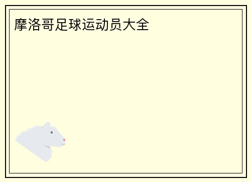 摩洛哥足球运动员大全